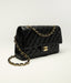The Classic – Quilted Black Flap Bag with Gold Chain
