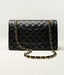 The Classic – Quilted Black Flap Bag with Gold Chain