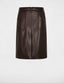 Faux leather fitted skirt