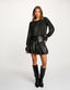 Women's Black Fitted Short Skirt