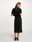 Women's Black Fitted Wrap Skirt