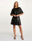 Women's short black sequined dress