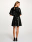 Women's short black sequined dress